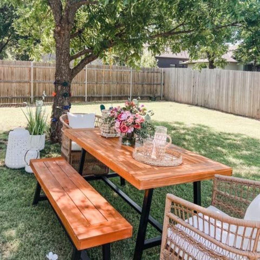 Outdoor Furniture Oil Teak - Outdoor Acacia Wood Bench, 63 Long