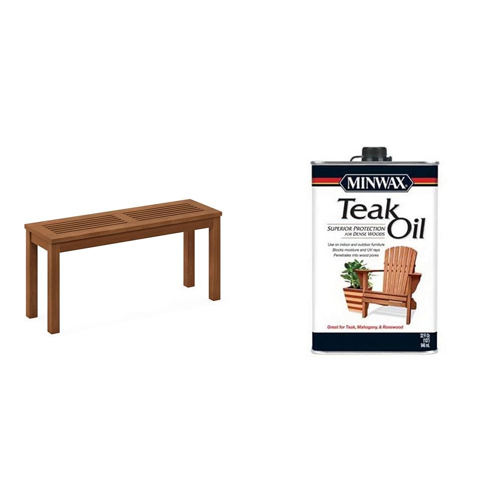 Outdoor Furniture Oil Teak - Backless Outdoor Bench With Teak Oil