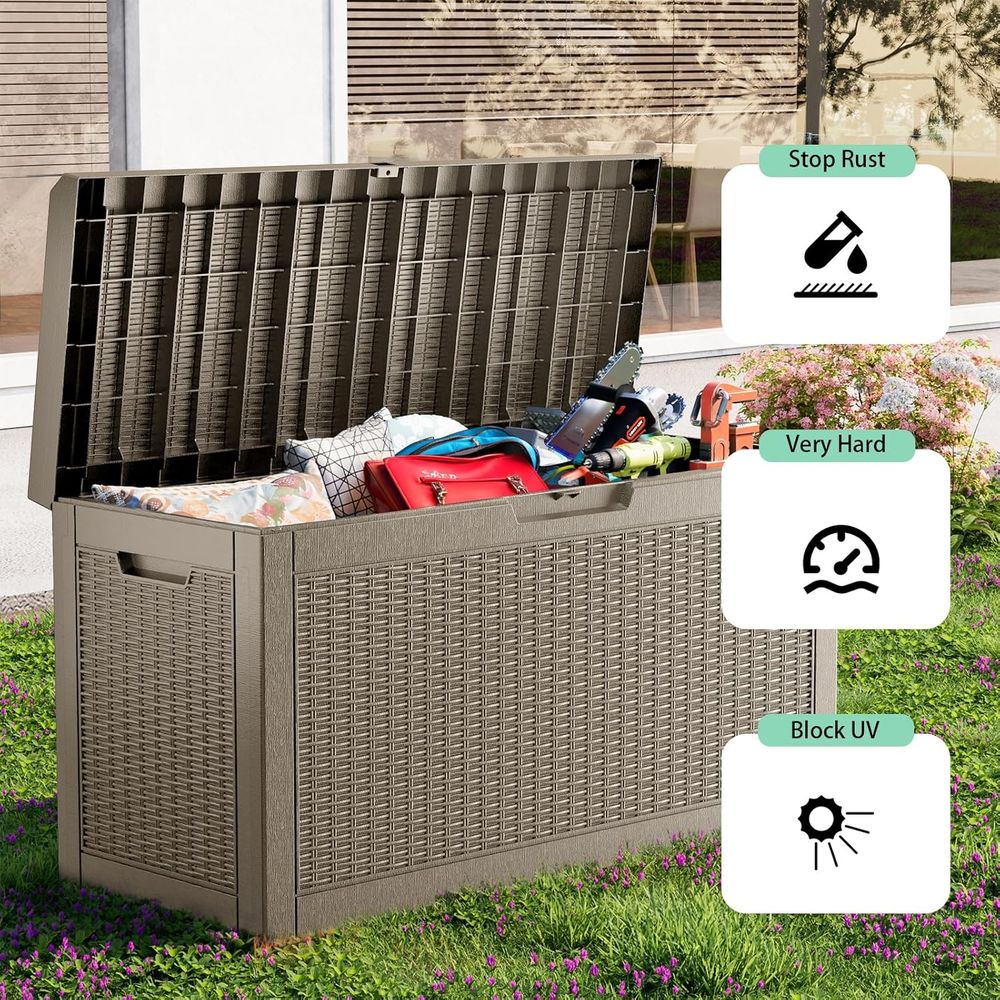 60 Gallon Resin Deck Box - Loc - Garden Storage Box recensione e prezzo