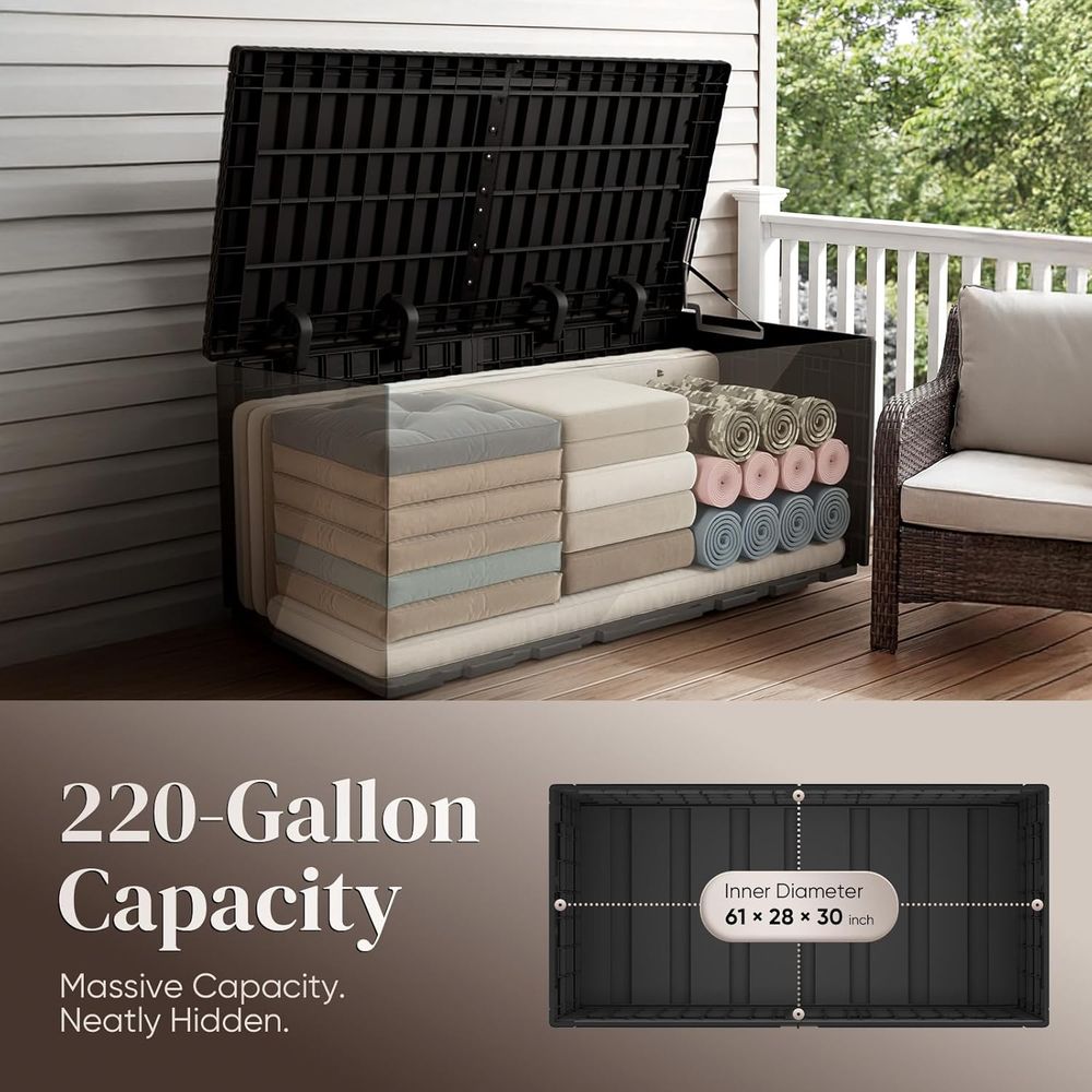 Resin Deck Storage Box, Outdoo - Garden Storage Box recensione e prezzo