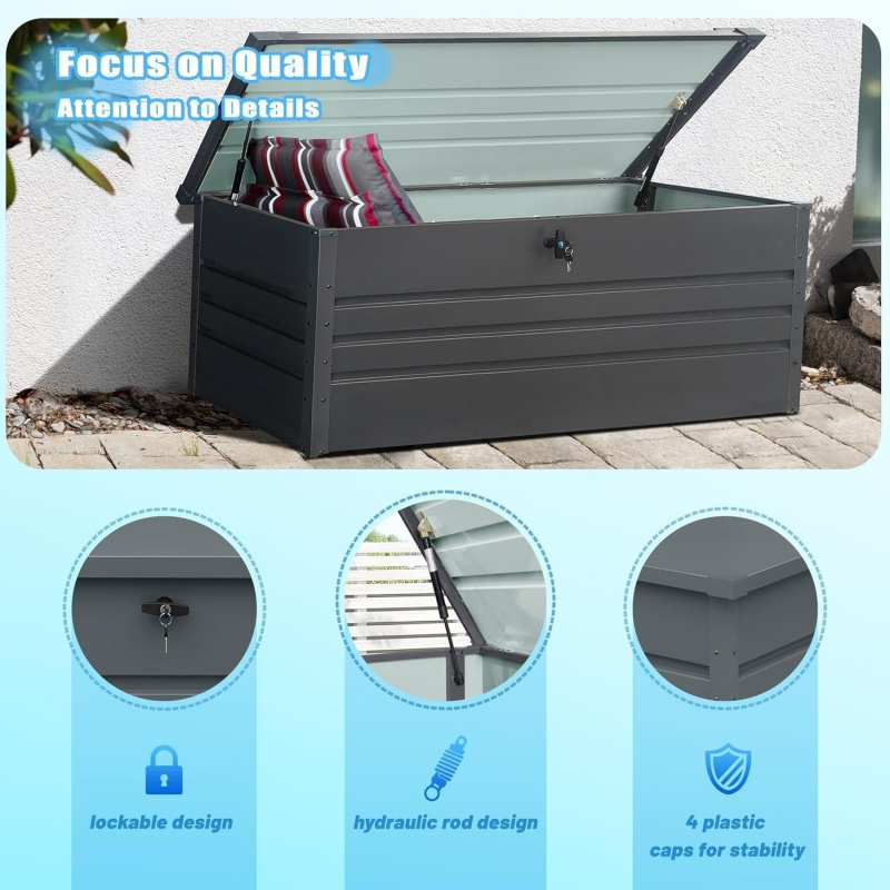 2026 New：260 Waterproof Outdoo - Garden Storage Box recensione e prezzo