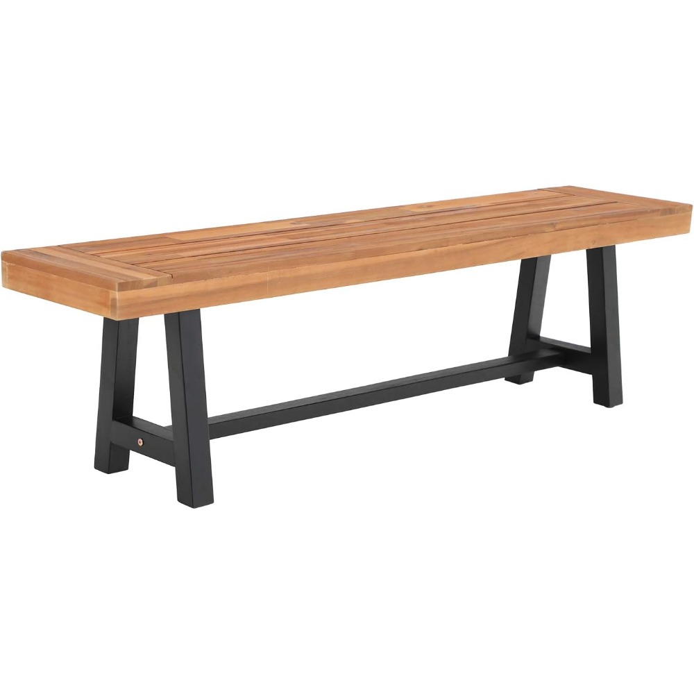 Outdoor Acacia Wood Bench, 63  - Outdoor Furniture Oil Teak recensione e prezzo