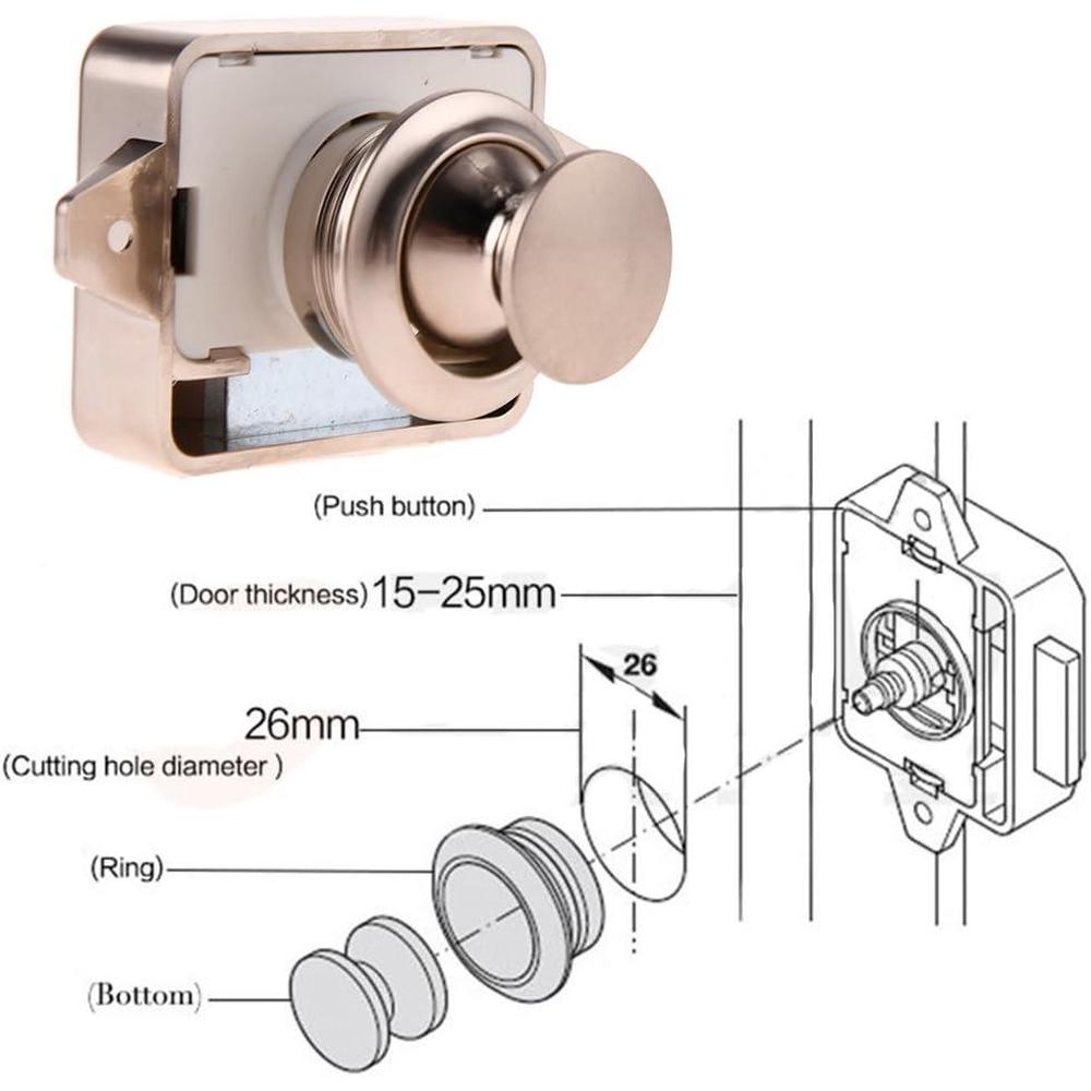 Camper Car Push Lock 15-18mm R - Outdoor Furniture Hotel recensione e prezzo