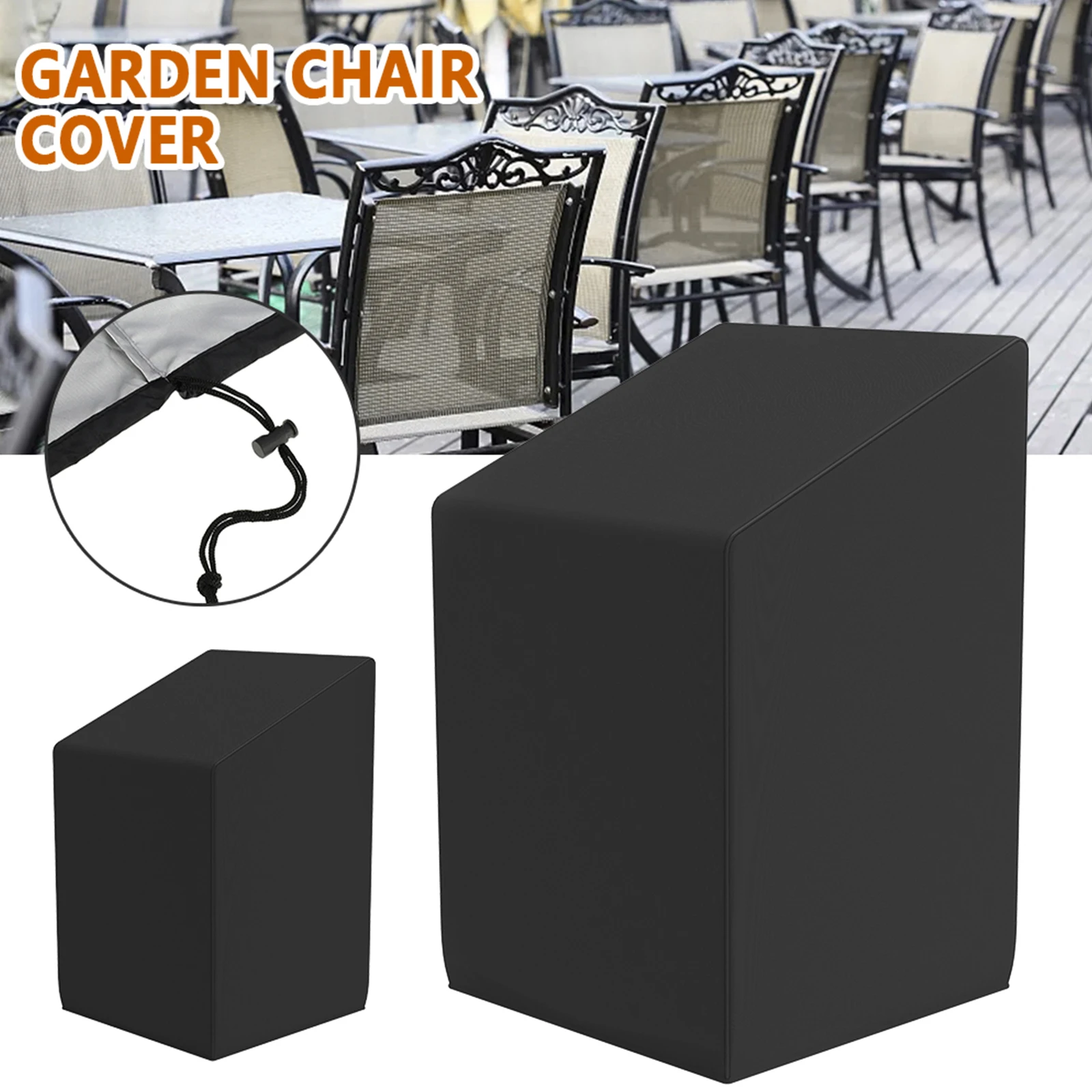 Stacked Chair Dust Cover with  - Outdoor Furniture Fabric Waterproof recensione e prezzo