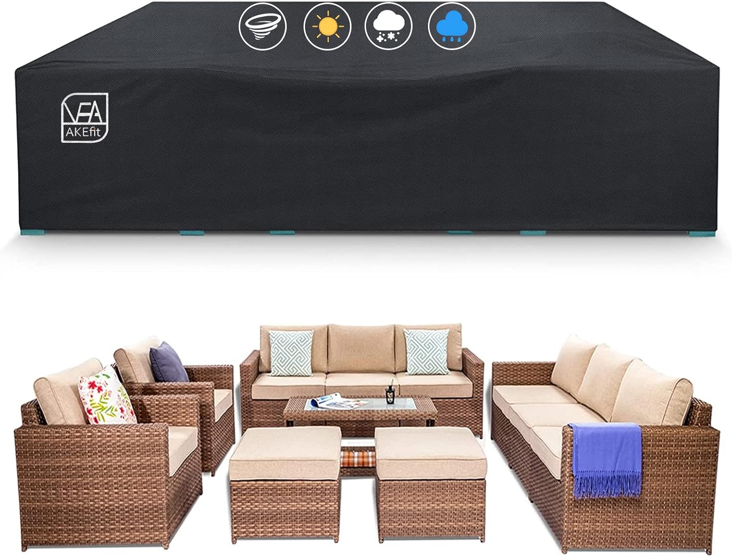 Heavy Duty Waterproof Patio Fu - Outdoor Furniture Fabric Waterproof recensione e prezzo