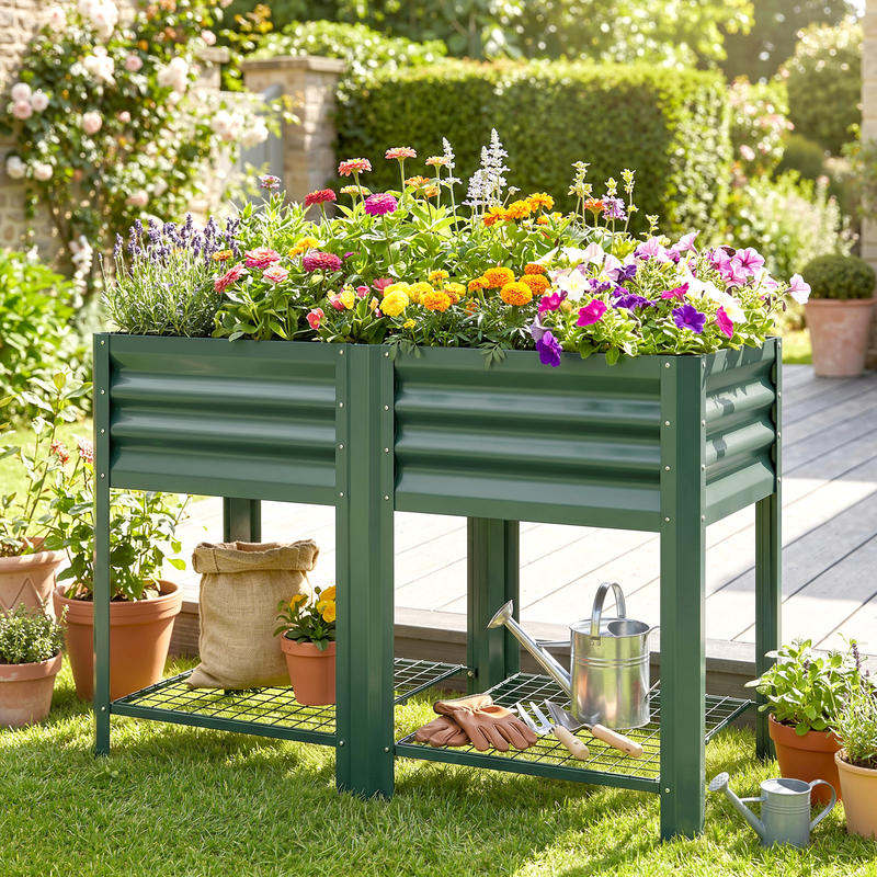 Outsunny Raised Garden Bed Gal - Garden Storage Box recensione e prezzo