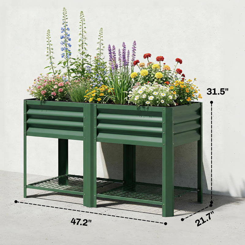 Outsunny Raised Garden Bed Gal - Garden Storage Box recensione e prezzo