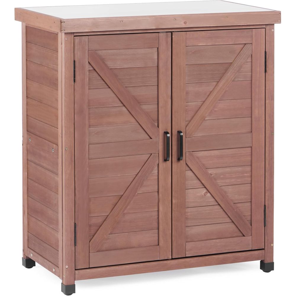 Outdoor Potting Bench with Sto - Garden Bench Metal recensione e prezzo