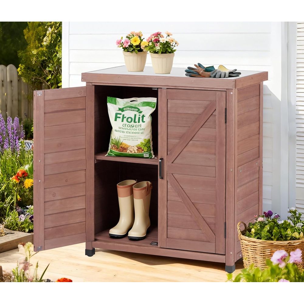 Outdoor Potting Bench with Sto - Garden Bench Metal recensione e prezzo