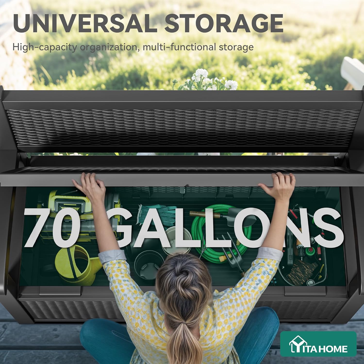 70 Gallon Deck Bench with Stor - Garden Storage Box recensione e prezzo