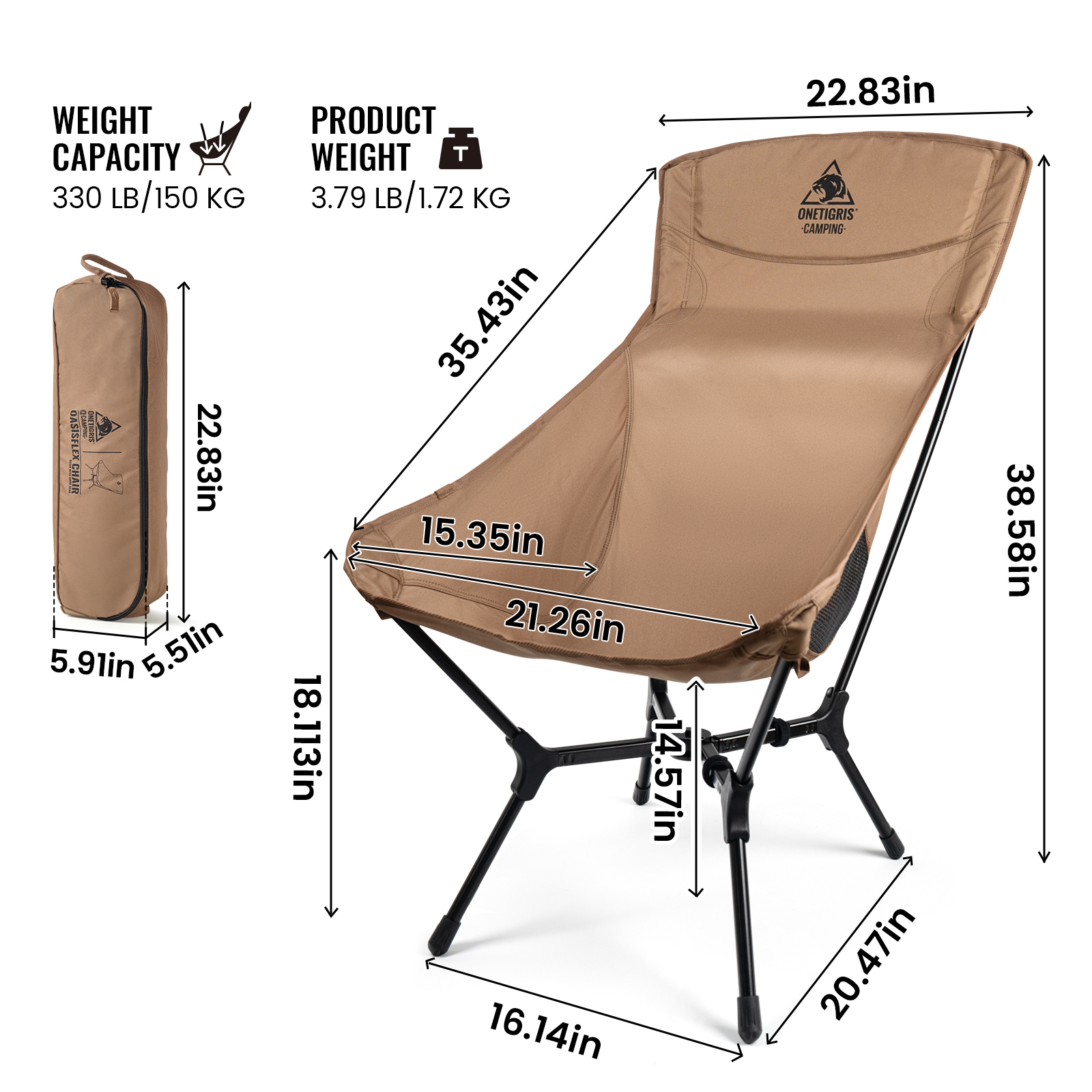 OneTigris Oasisflex Camping Fo - Outdoor Furniture Aluminum recensione e prezzo