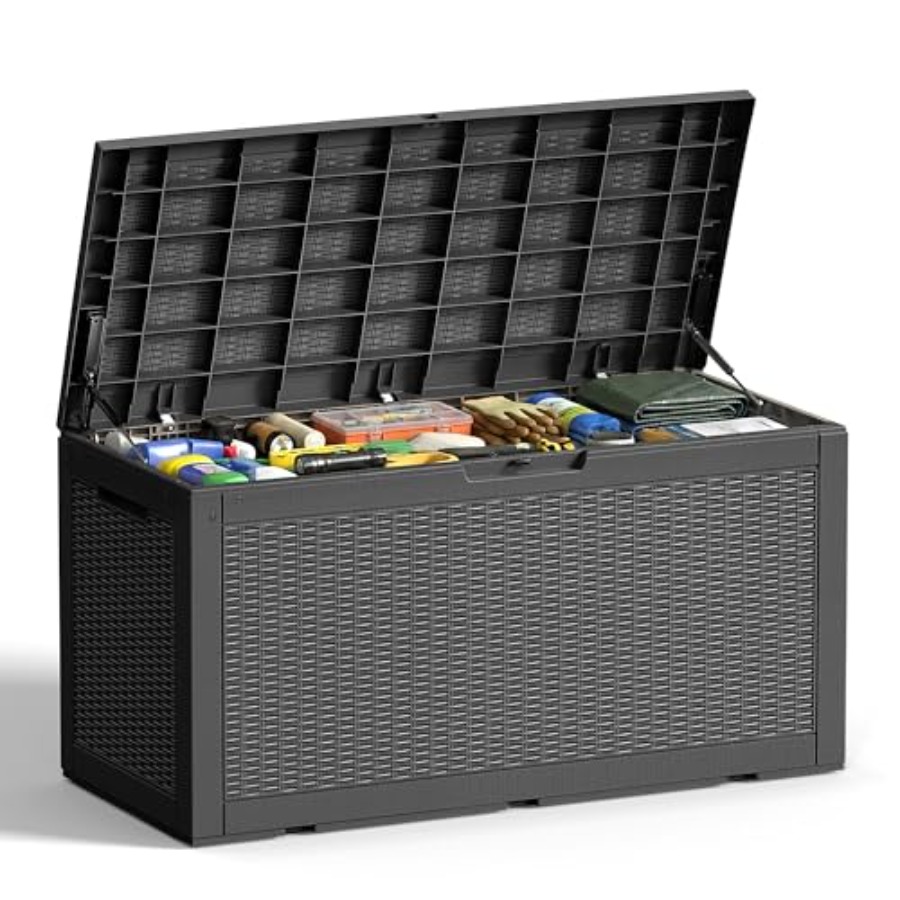 100-Gallon Outdoor Storage Box - Garden Storage Box recensione e prezzo