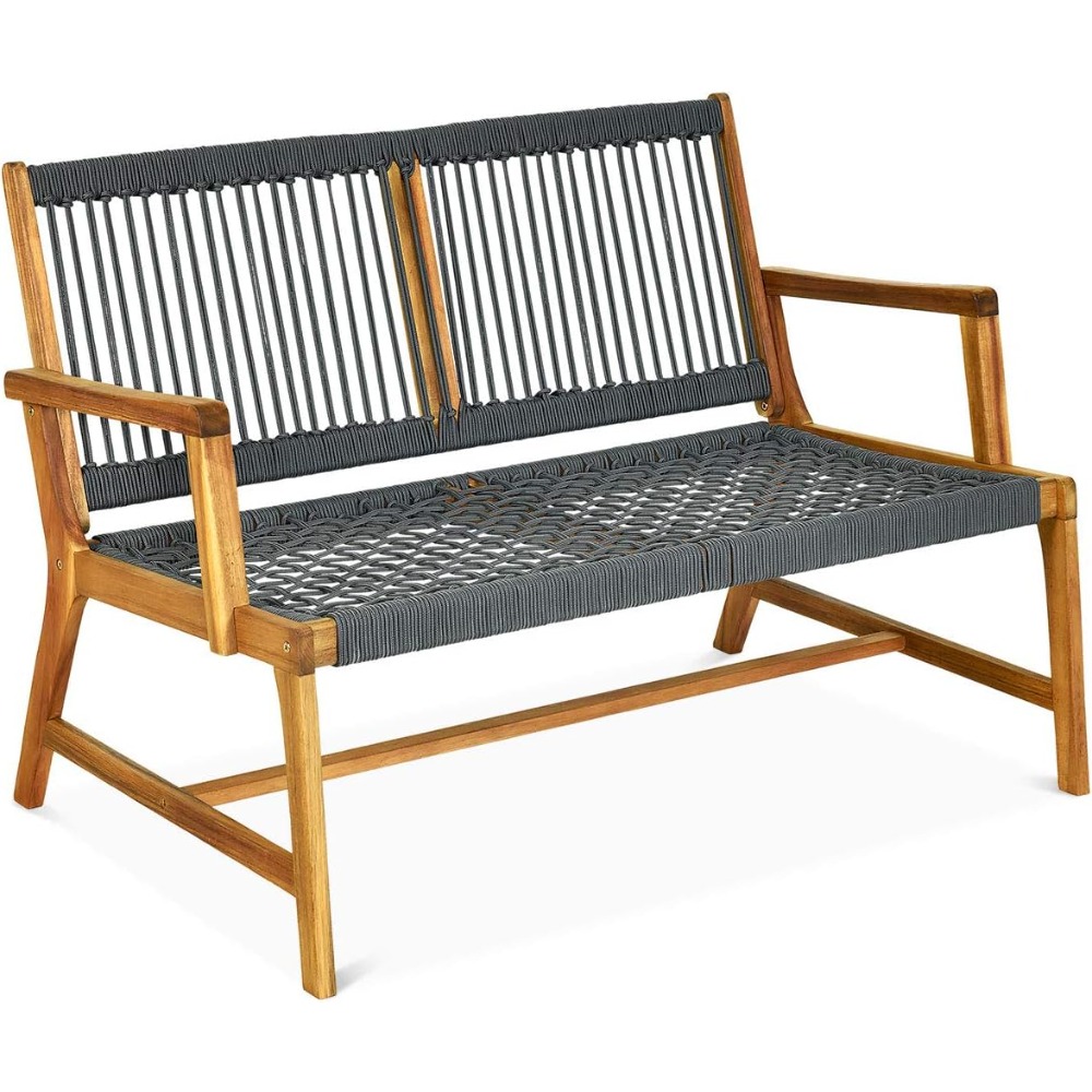 2-Person Patio Acacia Wood Ben - Outdoor Furniture Oil Teak recensione e prezzo