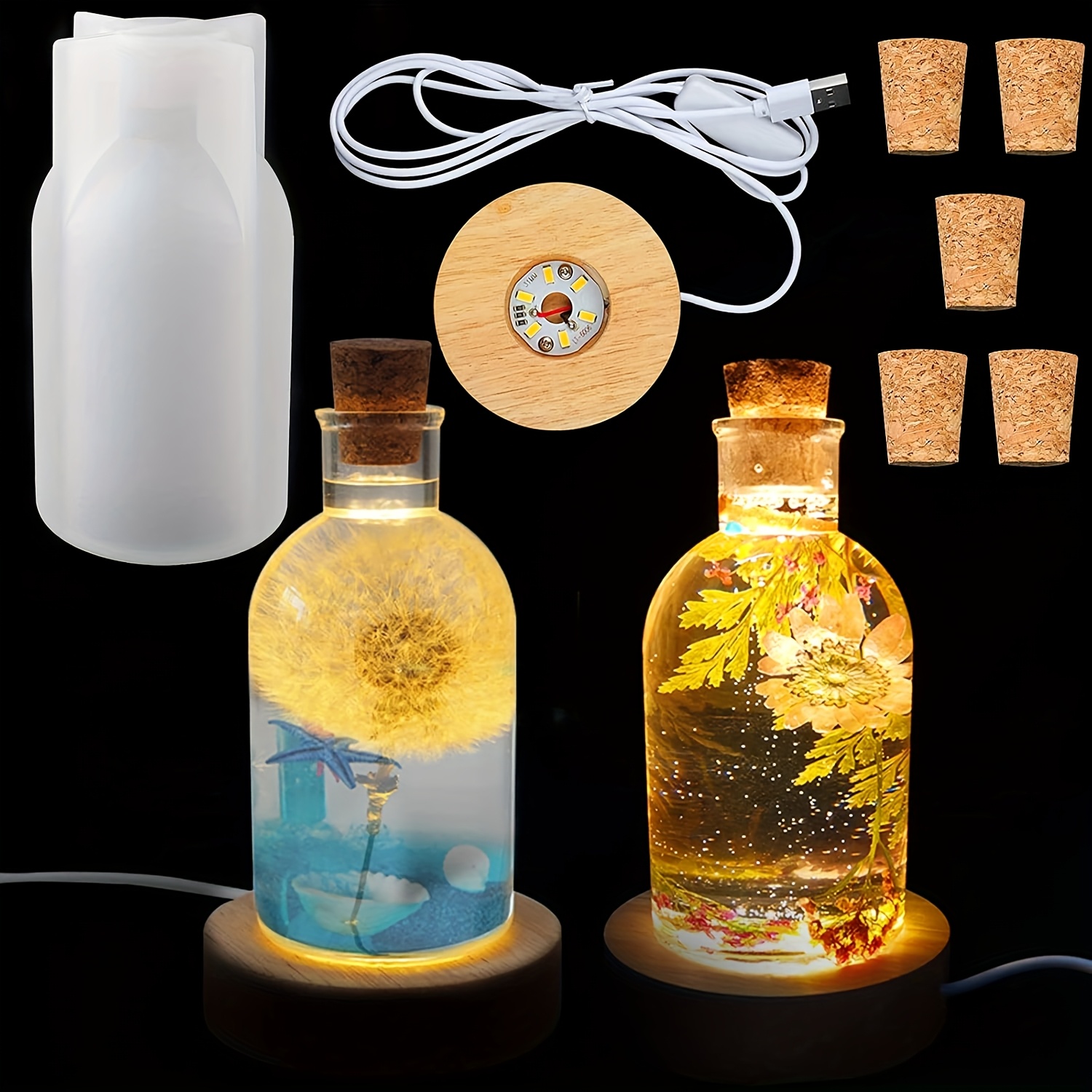 Drift Bottle Light Resin Mold  - Outdoor Furniture Wood recensione e prezzo