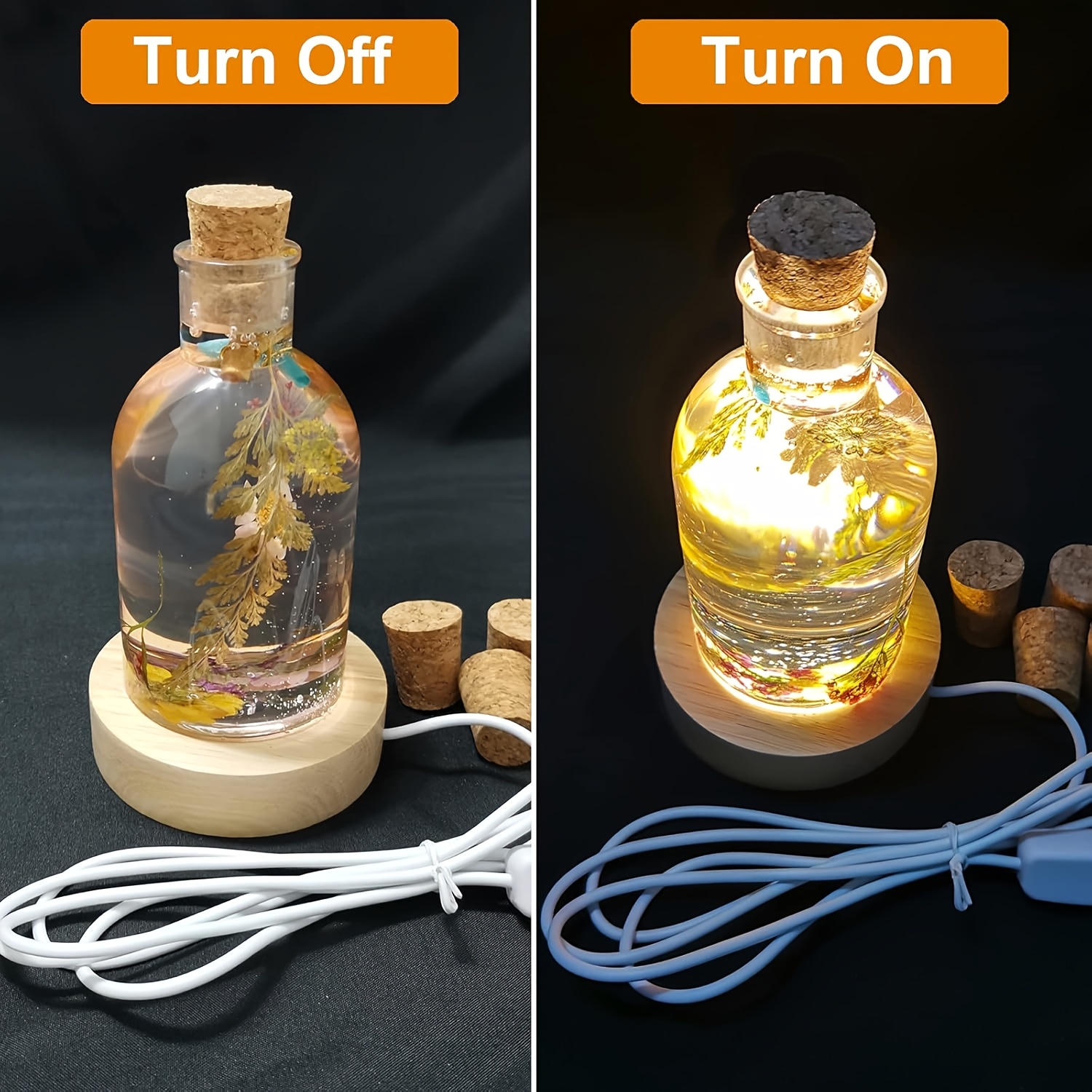 Drift Bottle Light Resin Mold  - Outdoor Furniture Wood recensione e prezzo