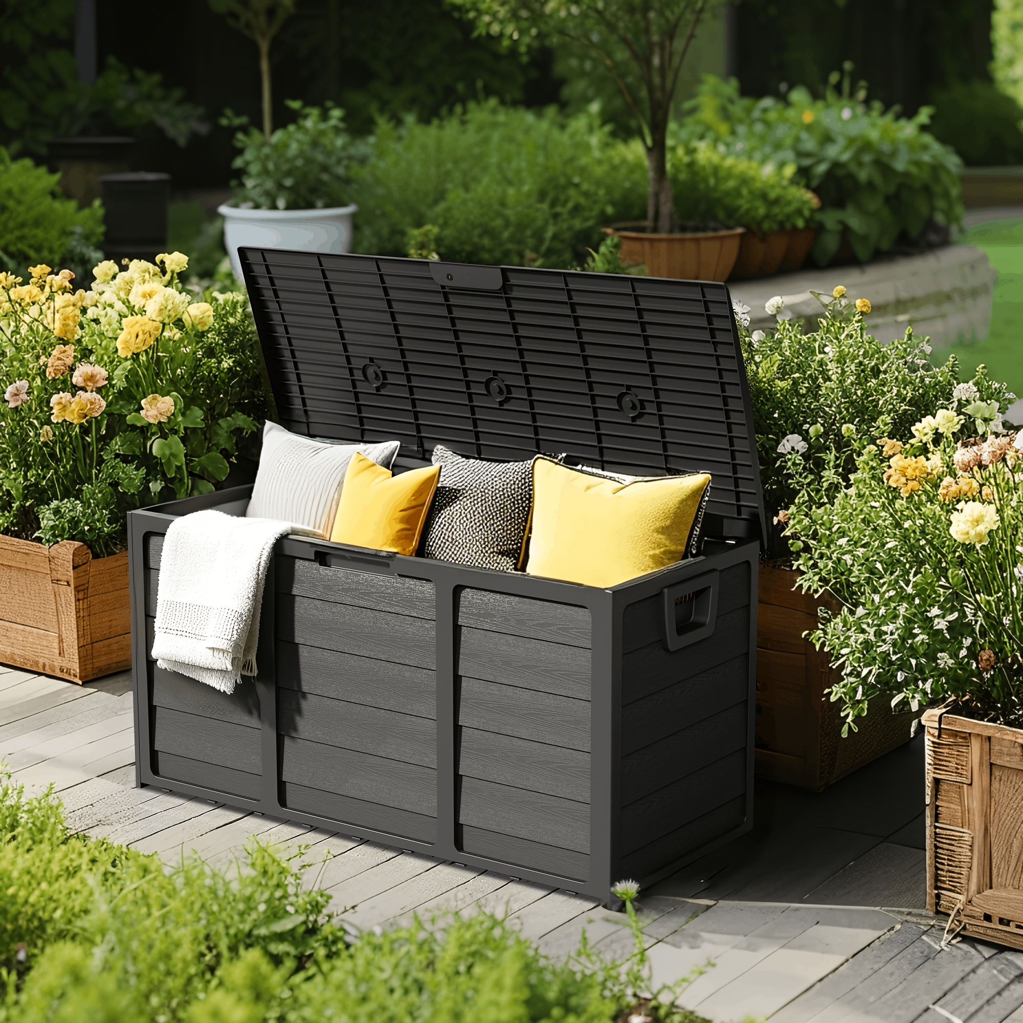 Weatherproof Resin Storage, 75 - Garden Storage Box recensione e prezzo
