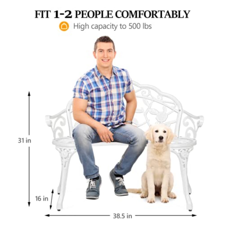 Patio Park Garden Outdoor Meta - Garden Bench Metal recensione e prezzo