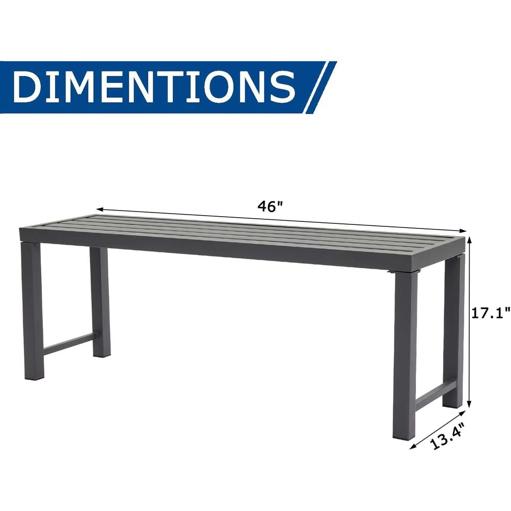Durable Metal Outdoor Bench Se - Garden Bench Metal recensione e prezzo
