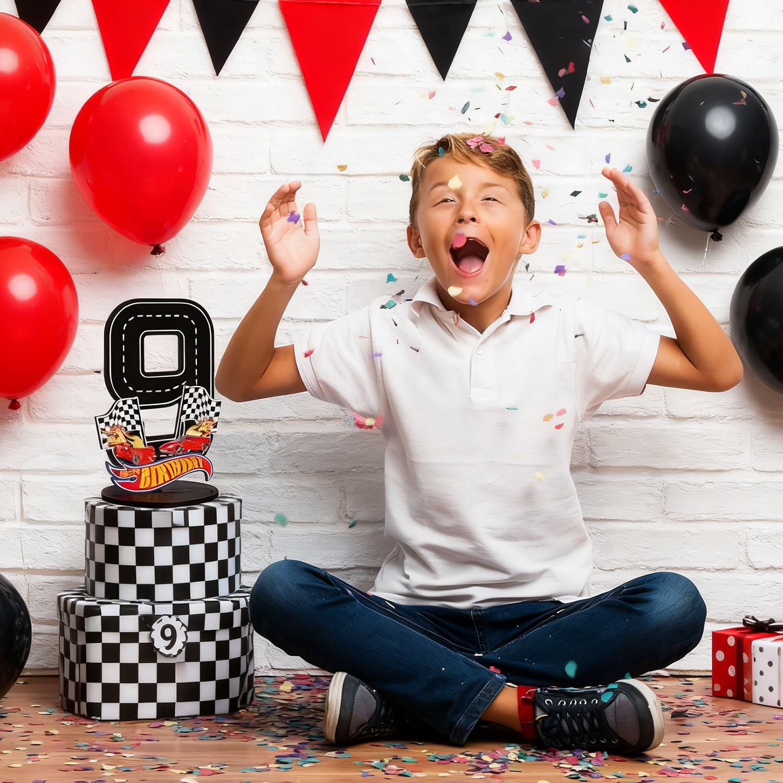 Race Car 1-9th Birthday Number - Outdoor Furniture Wood recensione e prezzo