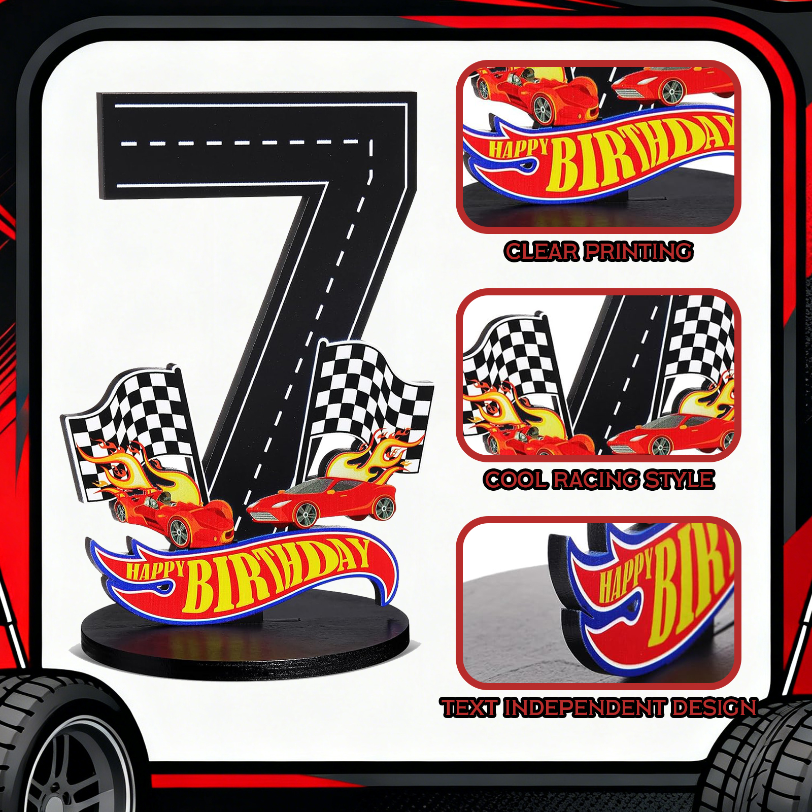 Race Car 1-9th Birthday Number - Outdoor Furniture Wood recensione e prezzo