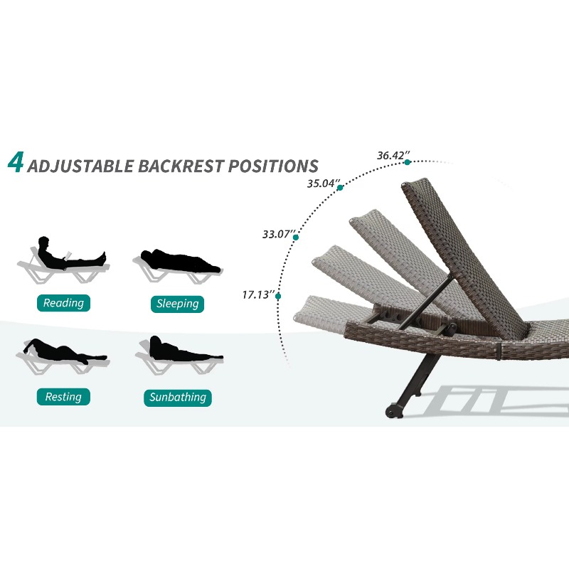 Modern Aluminum Chaise Lounge  - Outdoor Furniture Hotel recensione e prezzo