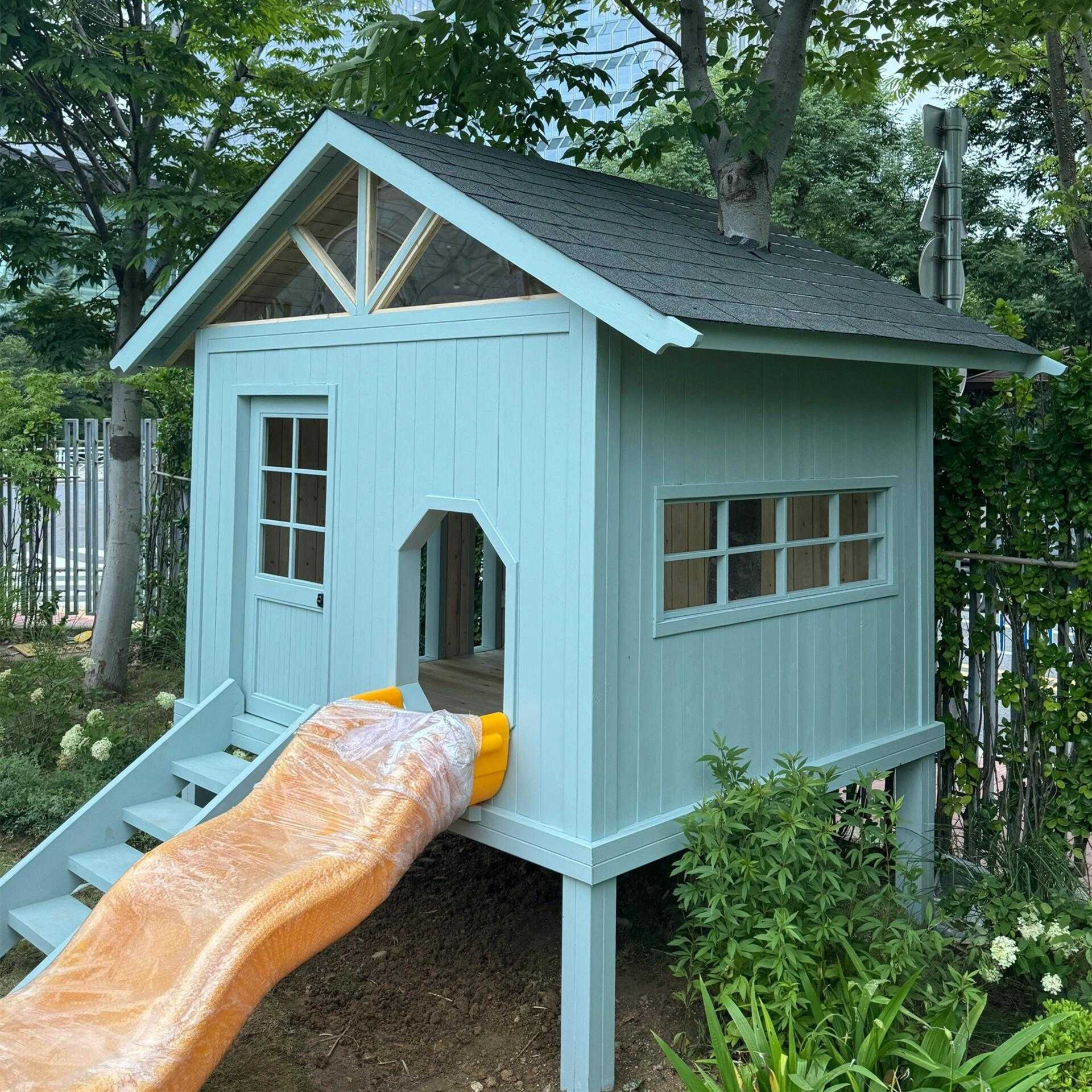 Kindergarten Playhouse Outdoor - Outdoor Furniture Wood recensione e prezzo
