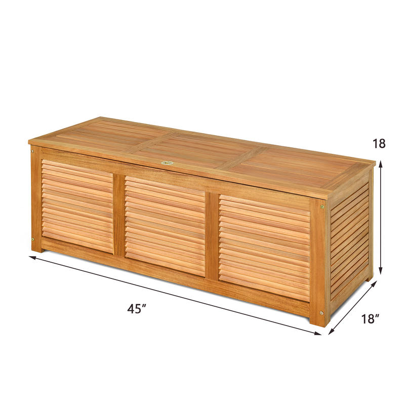 46 Gallon Acacia Wood Storage  - Garden Storage Box recensione e prezzo