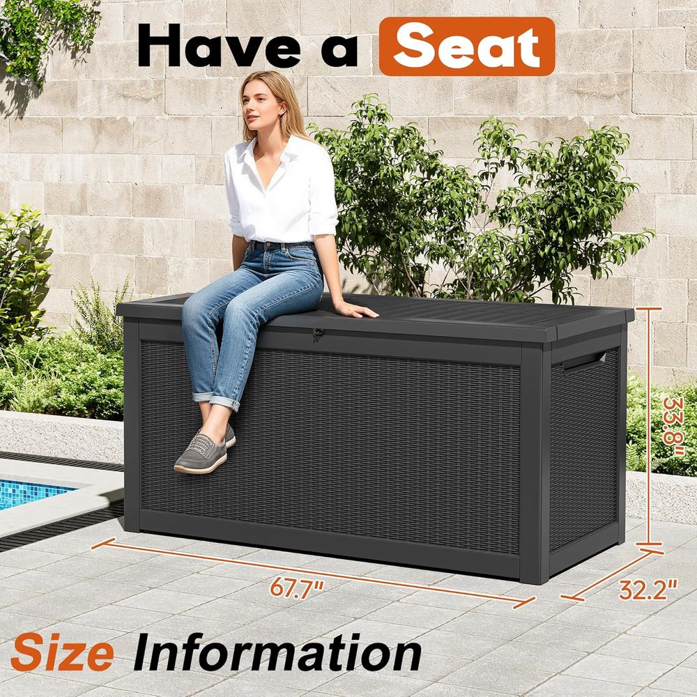 Weatherproof and UV-Resistant  - Garden Storage Box recensione e prezzo