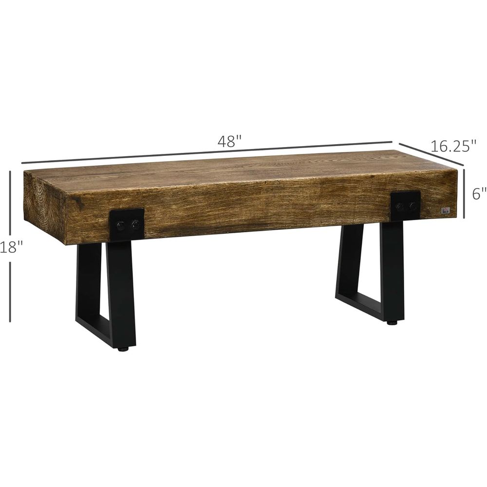 Rustic Wooden Garden Bench wit - Garden Bench Metal recensione e prezzo