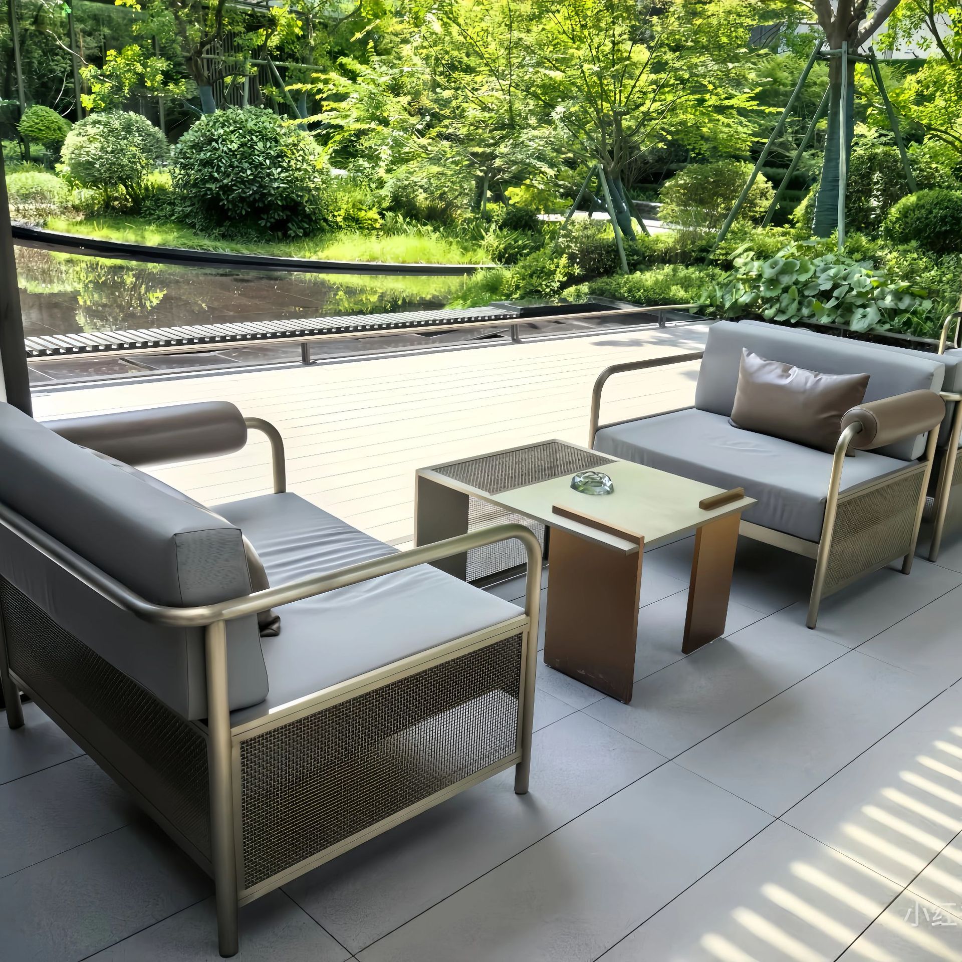 Outdoor stainless steel sofa,  - Outdoor Furniture Hotel recensione e prezzo