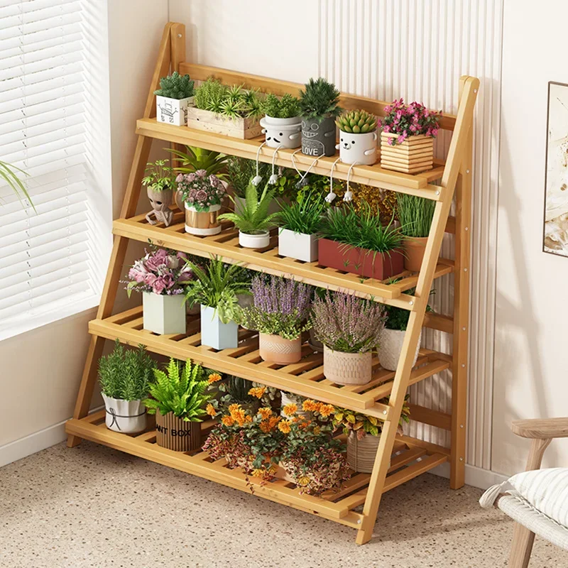 Solid Wood Flower Shelf Plant  - Outdoor Furniture Wood recensione e prezzo