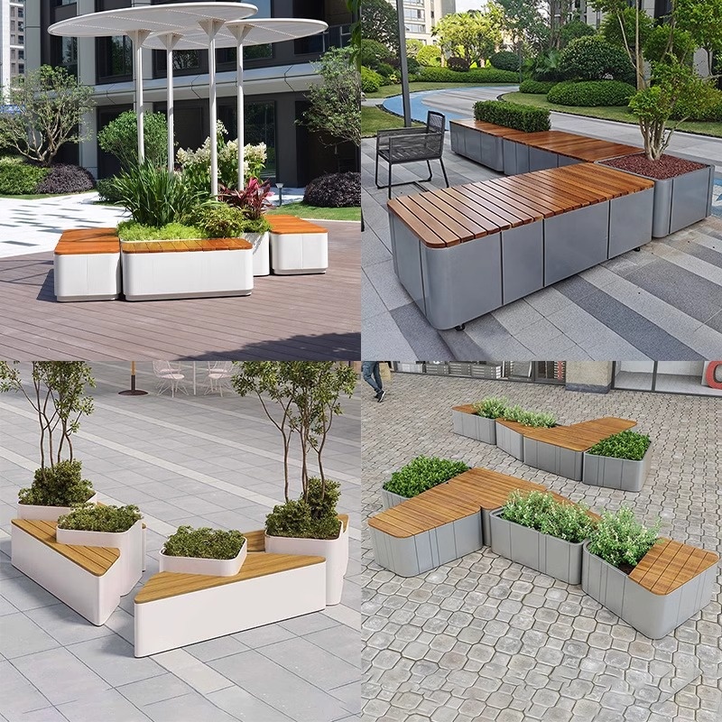 Combination Metal Planter Benc - Garden Bench Metal recensione e prezzo