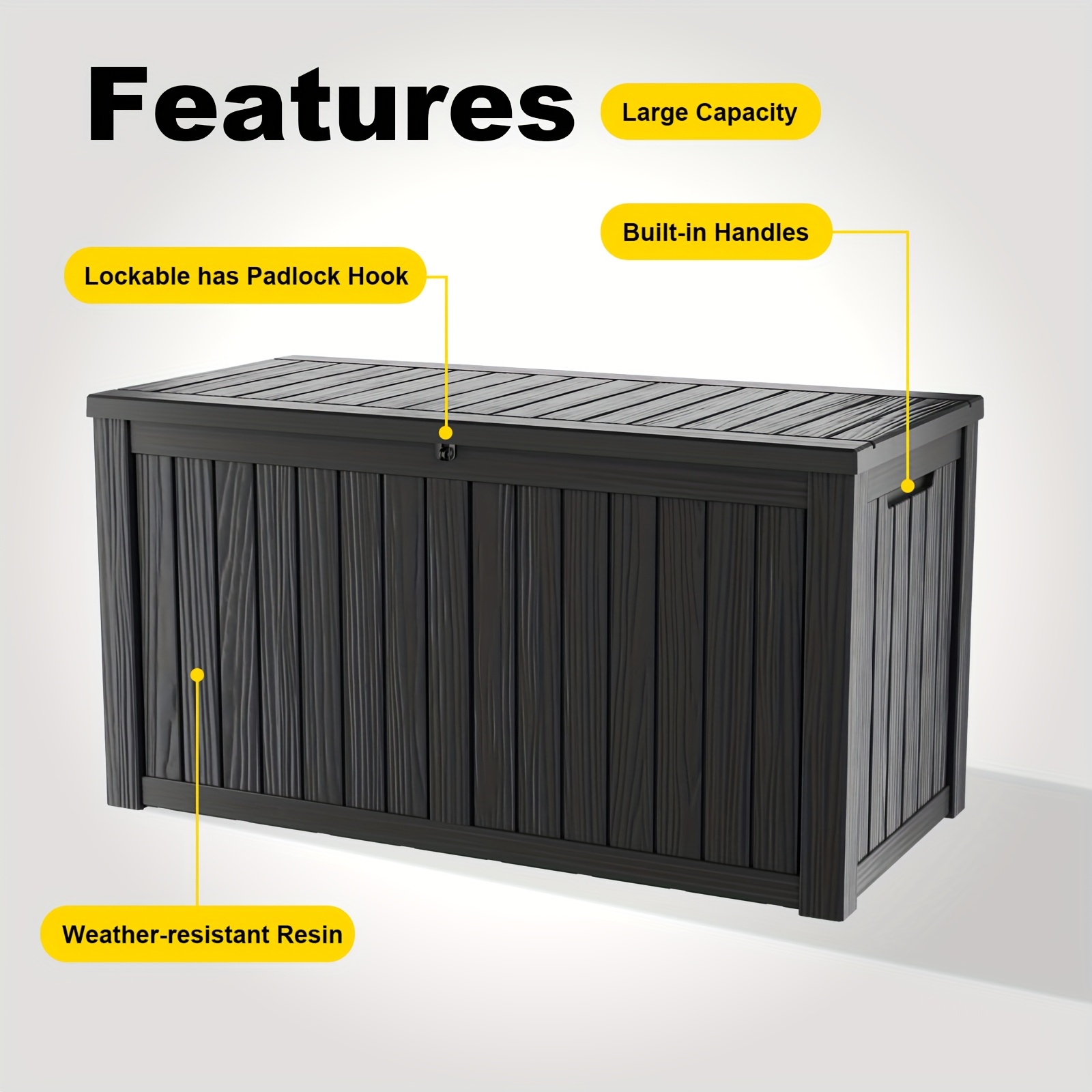 161 Gallon Deck Box, Indoor An - Garden Storage Box recensione e prezzo