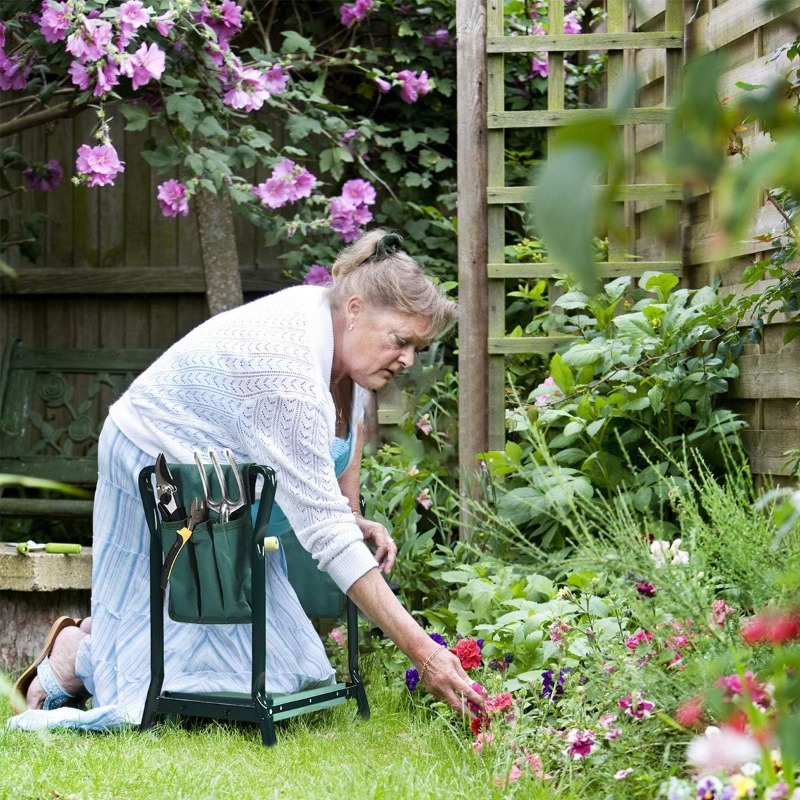 Garden Kneeler Folding Garden  - Garden Bench Metal recensione e prezzo