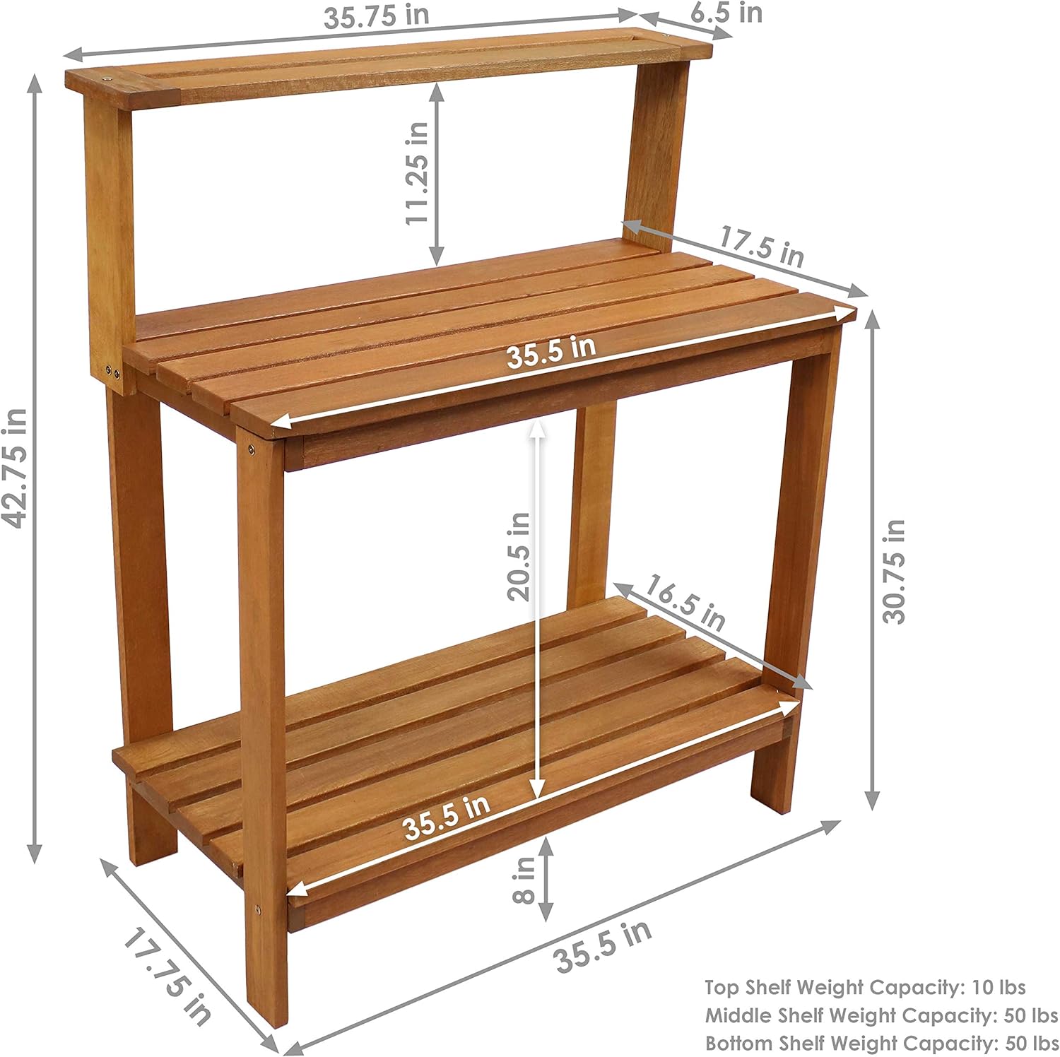 Sunnydaze 42-Inch Meranti Wood - Outdoor Furniture Oil Teak recensione e prezzo