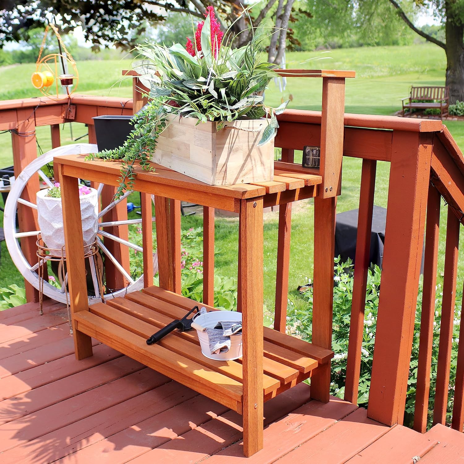 Sunnydaze 42-Inch Meranti Wood - Outdoor Furniture Oil Teak recensione e prezzo