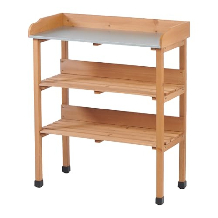Outdoor potting bench with met - Garden Bench Metal recensione e prezzo