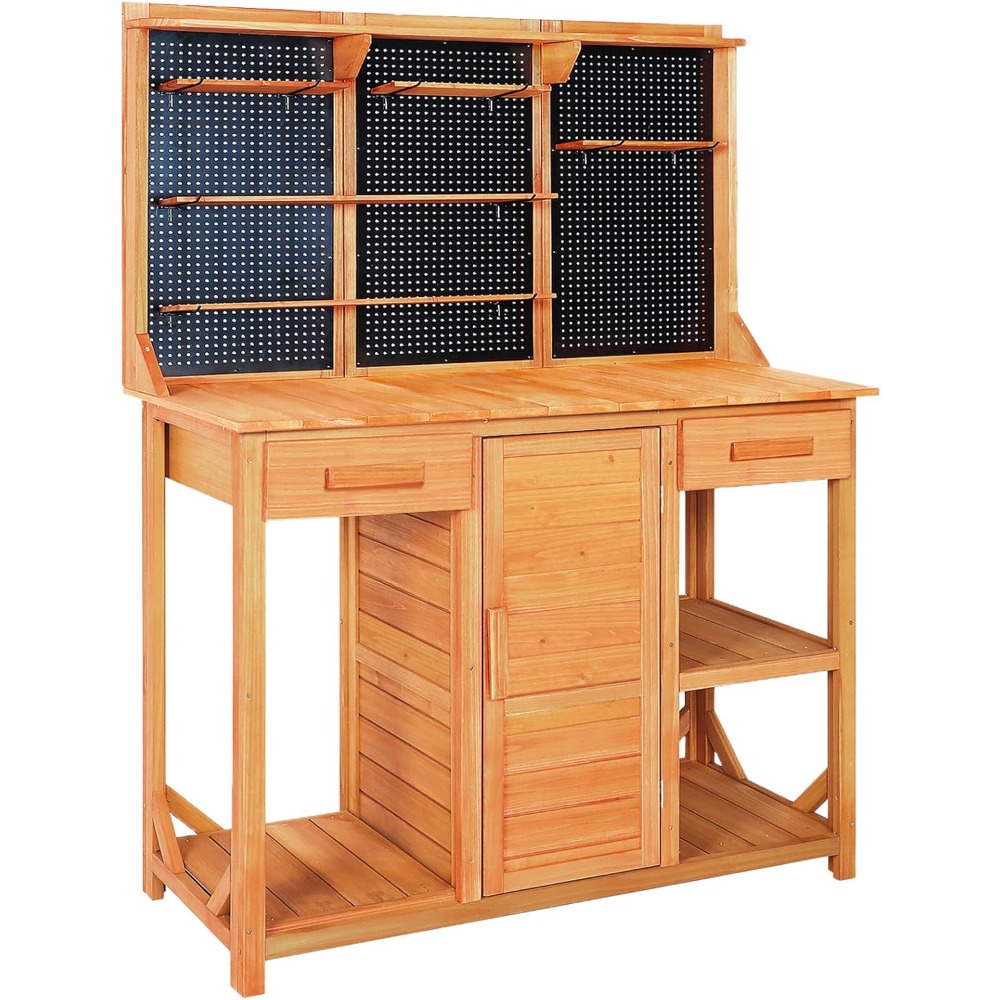 Outdoor Potting Bench,Wooden P - Garden Bench Metal recensione e prezzo