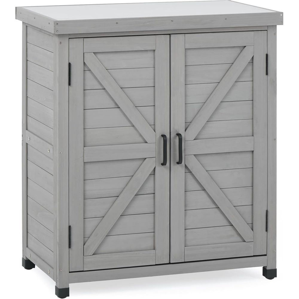 Outdoor Potting Bench with Sto - Garden Bench Metal recensione e prezzo