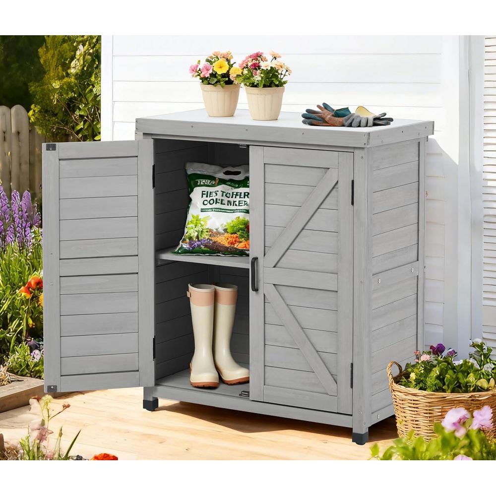 Outdoor Potting Bench with Sto - Garden Bench Metal recensione e prezzo