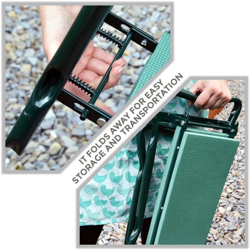 Garden Kneeler Folding Garden  - Garden Bench Metal recensione e prezzo