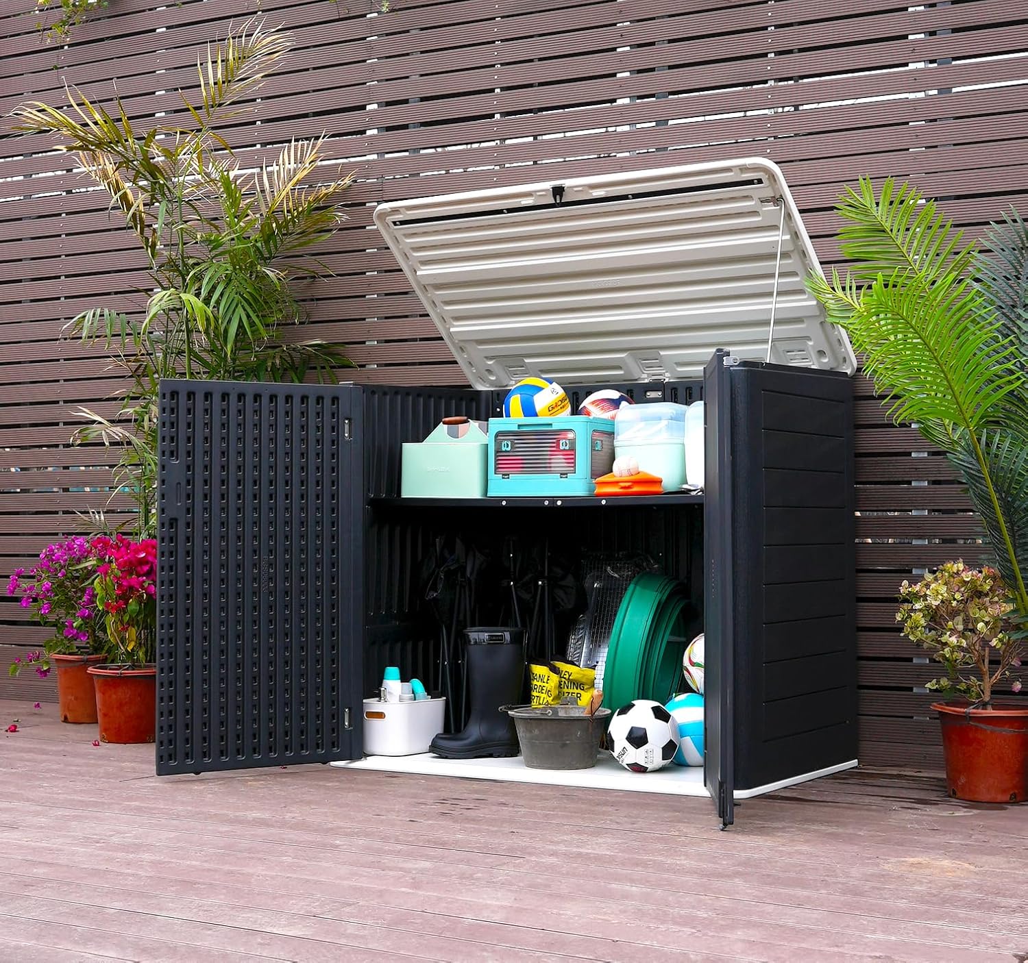 Weather-Resistant Horizontal O - Garden Storage Box recensione e prezzo