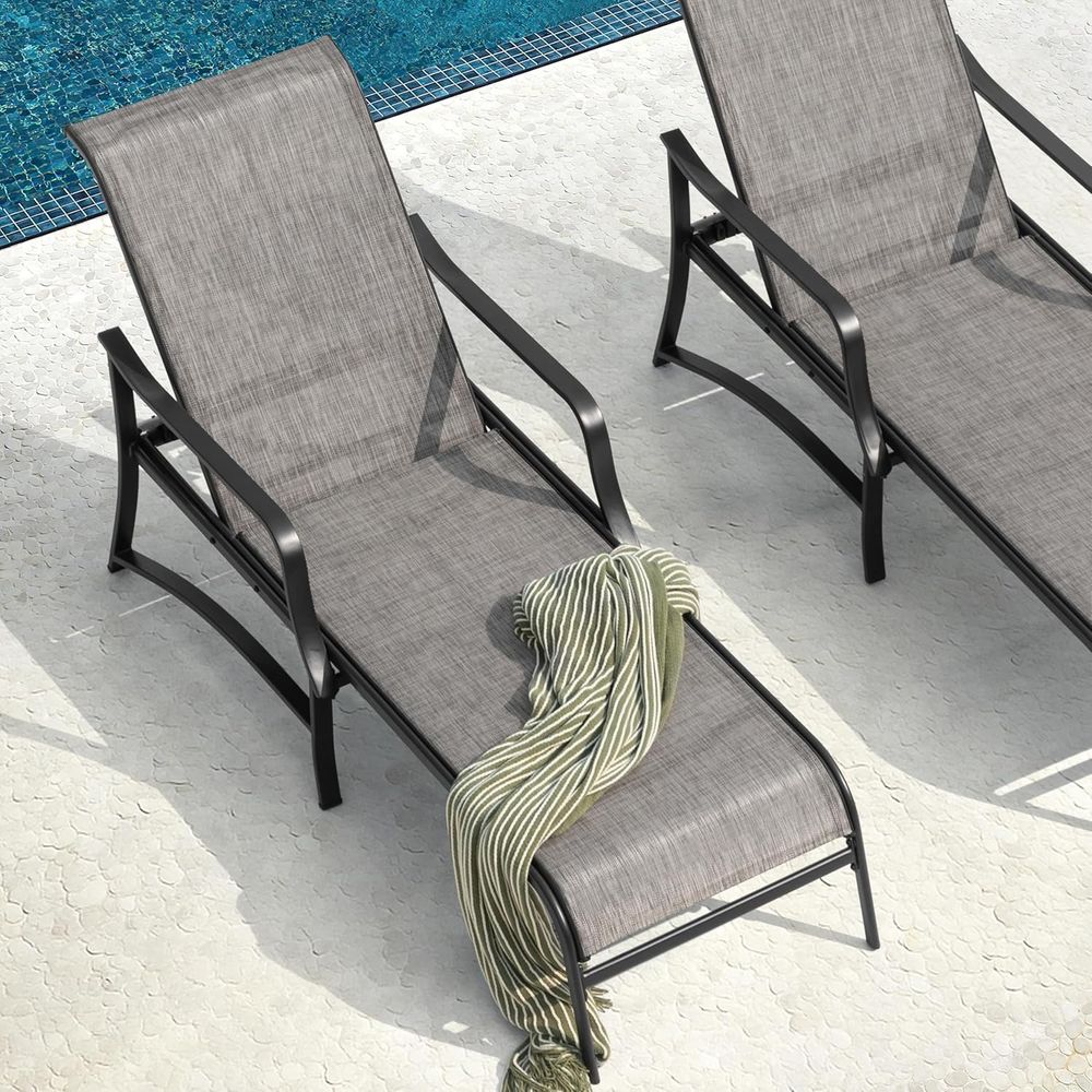 Outdoor Metal Lounge Chairs Se - Patio Heater Standing recensione e prezzo