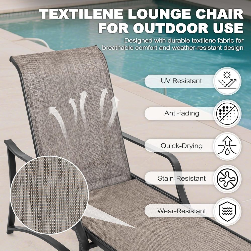 Outdoor Metal Lounge Chairs Se - Patio Heater Standing recensione e prezzo