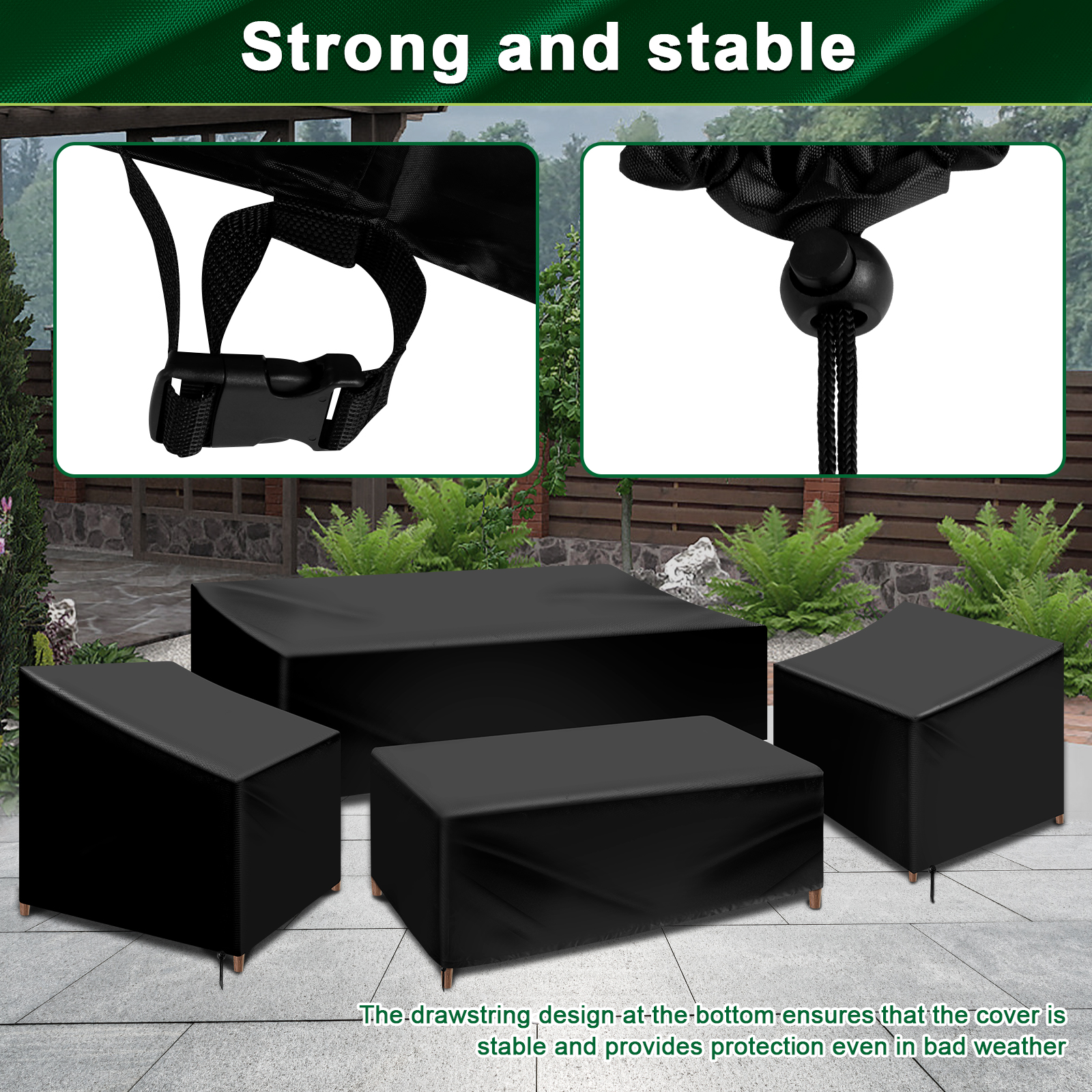 4Pcs Patio Furniture Cover Set - Outdoor Furniture Fabric Waterproof recensione e prezzo