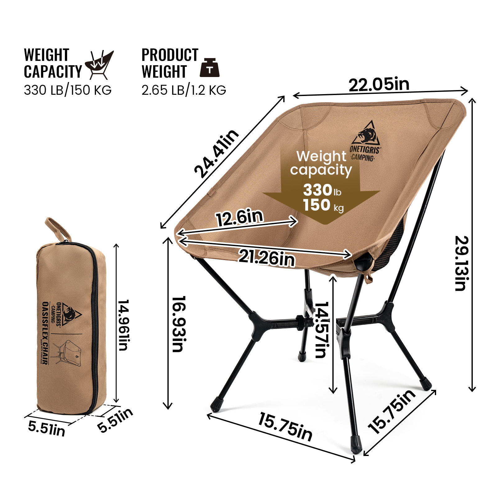 OneTigris OasisFlex Camping Ch - Outdoor Furniture Aluminum recensione e prezzo