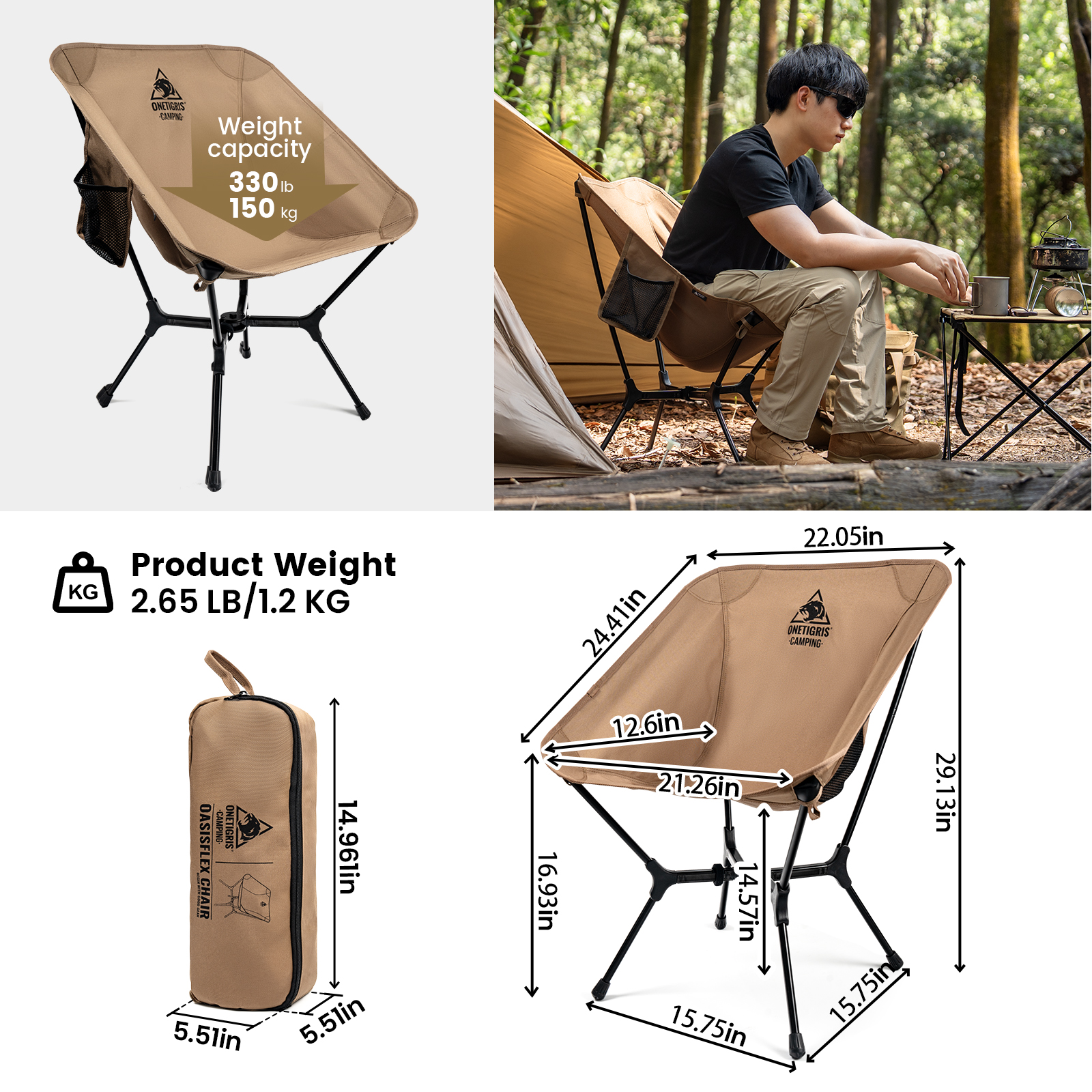 OneTigris OasisFlex Camping Ch - Outdoor Furniture Aluminum recensione e prezzo