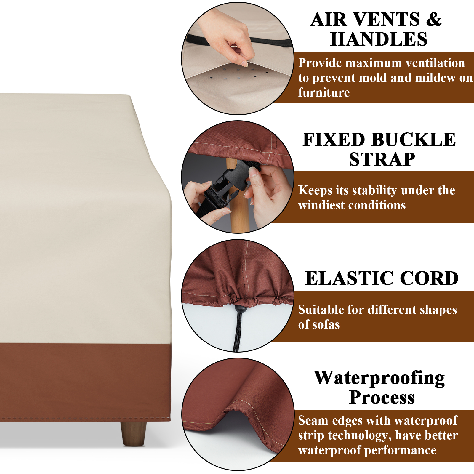 Outdoor Sofa Cover Waterproof  - Outdoor Furniture Fabric Waterproof recensione e prezzo