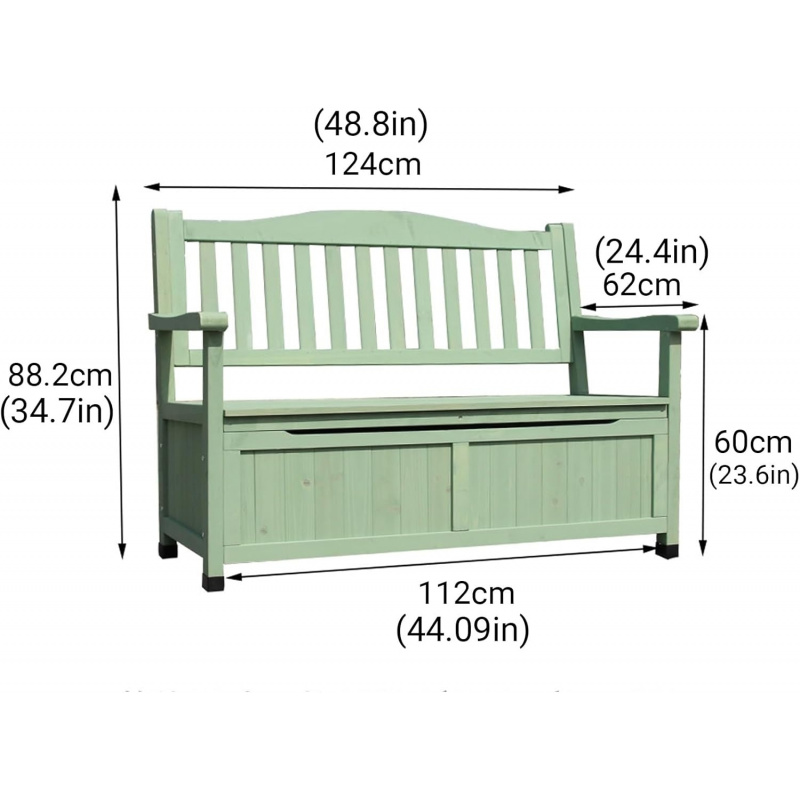 2026 New：48in Wooden Outdoor S - Garden Storage Box recensione e prezzo