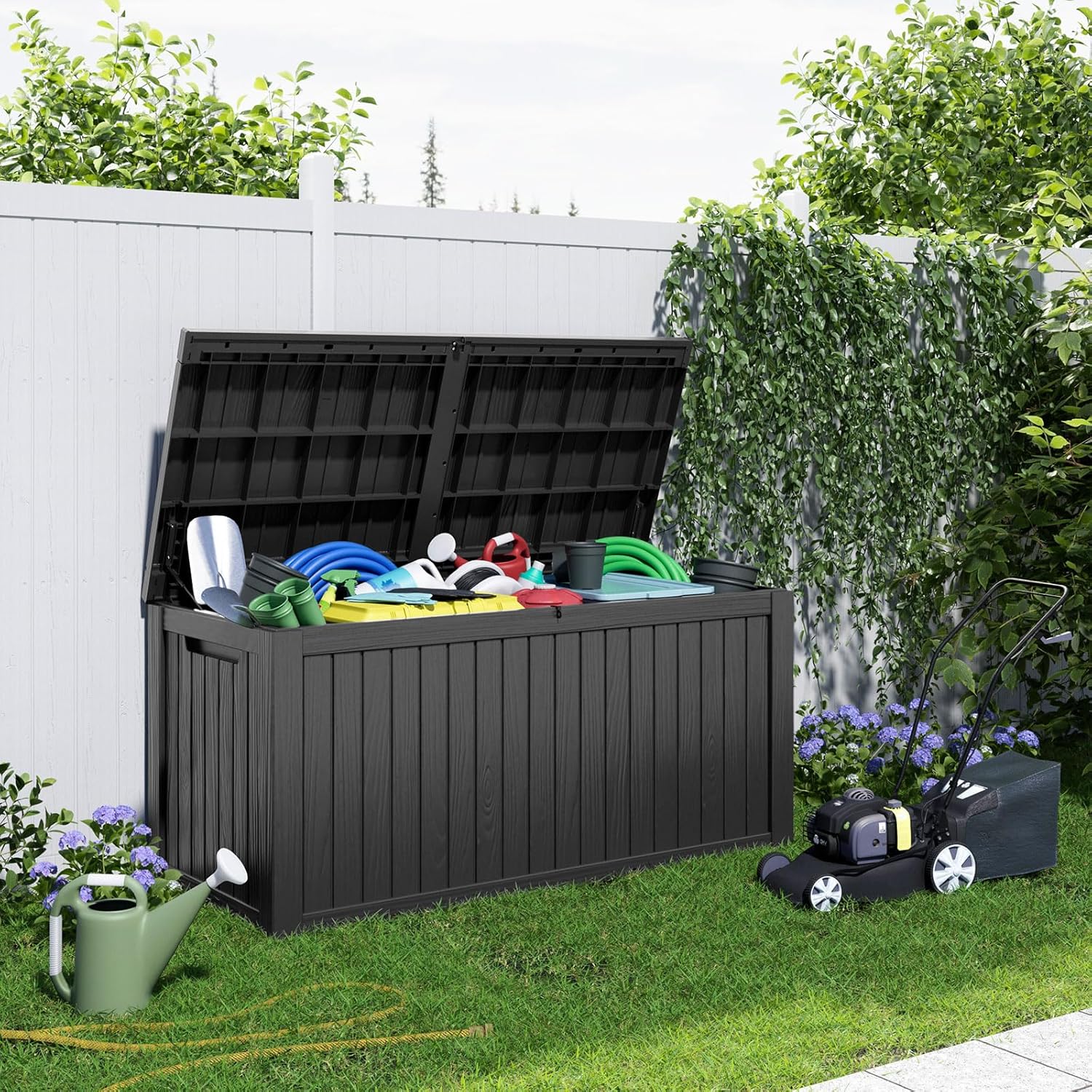 180Gal Lockable Resin Deck Box - Garden Storage Box recensione e prezzo